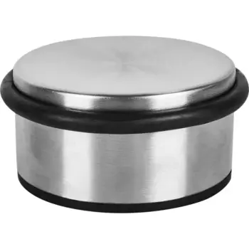 Стопор дверной с кольцом Inspire ПВХ цвет никель