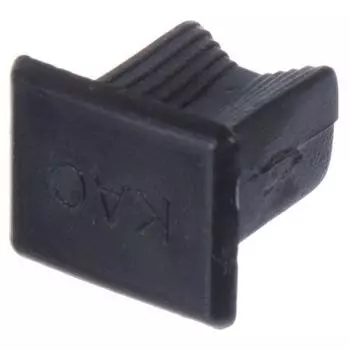 Стяжка мебельная Х «Ласточкин хвост», с заглушкой, 14 мм, цвет чёрный, 10 шт.