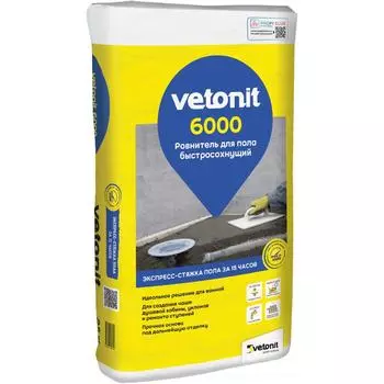 Стяжка пола Vetonit 6000 25 кг