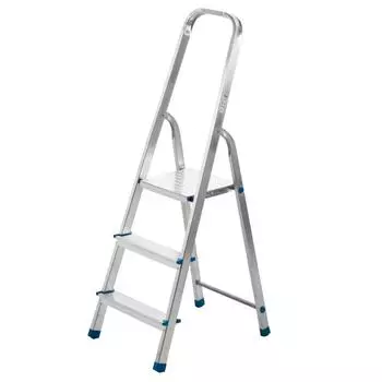 Стремянка алюминиевая Ladderbel STR-AL-3 3 ступени, максимальная нагрузка 150 кг