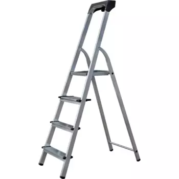 Стремянка алюминиевая Standers 4 ступени, максимальная нагрузка 150 кг