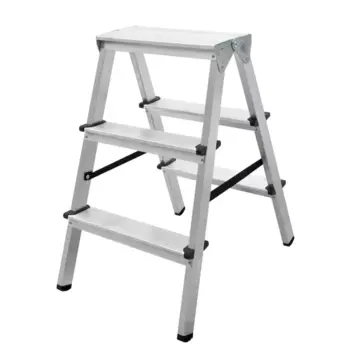 Стремянка двухсторонняя Новая Высота Kroft 1120 3 ступени алюминий