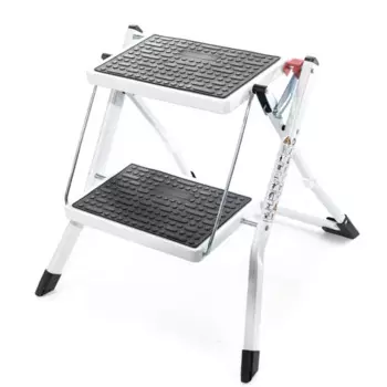 Стремянка mini стальная Zalger 2 ступени, максимальная нагрузка 150 кг