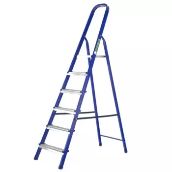 Стремянка стальная с алюминиевыми ступенями 6 ступеней