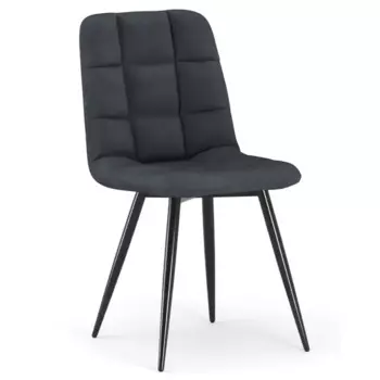 Стул Candi 1 44x80x53 см ножки металл/черный сиденье текстиль цвет серый