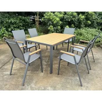 Стул садовый Garden Story Almi Dinner GS063 56x63x90 см сталь серый