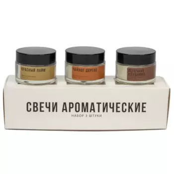 Свеча ароматическая в стакане BD003 C 3.5 см цвет прозрачный