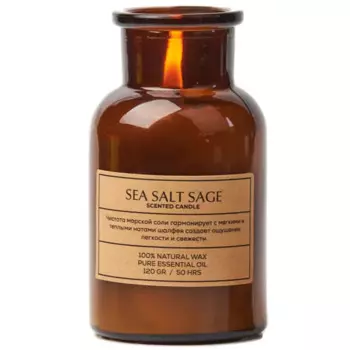 Свеча ароматизированная Sea Salt Sage коричневый 10.5 см