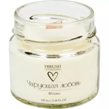Свеча ароматизированная в стекле Чарующая любовь SLOVE100-6 белая 6 см