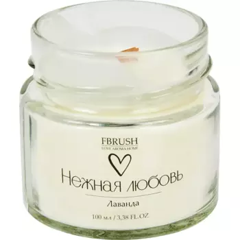 Свеча ароматизированная в стекле Нежная любовь SLOVE100-5 белая 6 см