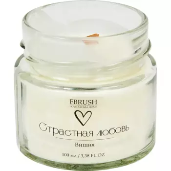 Свеча ароматизированная в стекле Страстная любовь SLOVE100-3 белая 6 см
