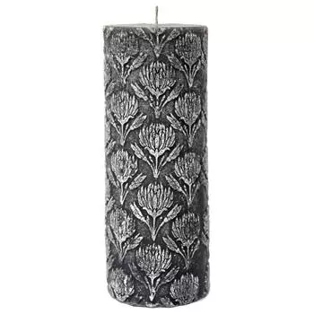 Свеча «Джилиан» большая, цвет дымчатый