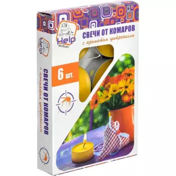 Свеча Help чайная от комаров 6 шт.