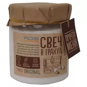 Свеча насыпная в гранулах, цвет белый