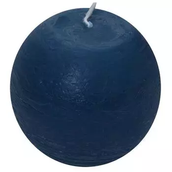 Свеча-шар «Рустик» 8 см цвет тёмно-синий