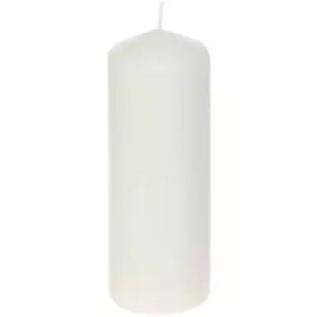 Свеча-столбик 7/20 см цвет бежевый