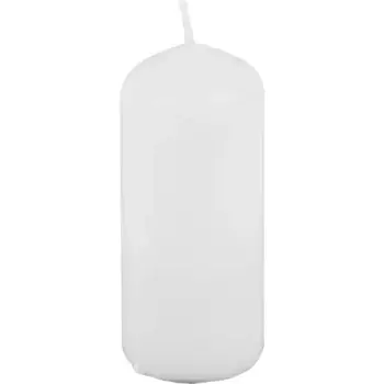 Свеча столбик белая 12 см