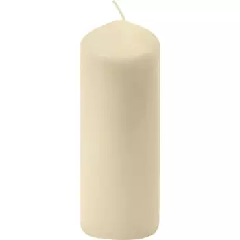 Свеча столбик бежевая 17 см