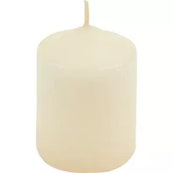 Свеча столбик бежевая 7 см
