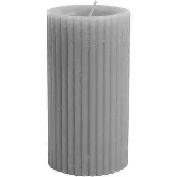Свеча-столбик «Формовая» 7x13 см, цвет серый
