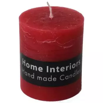Свеча-столбик Рустик 60x70 см цвет красный