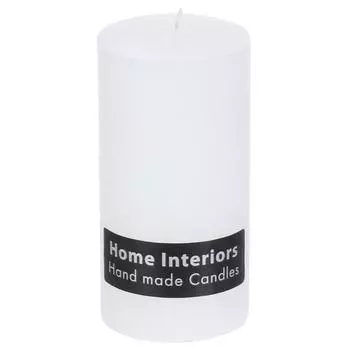 Свеча-столбик «Рустик», 7х13 см, цвет белый
