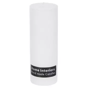 Свеча-столбик «Рустик», 7х19 см, цвет белый