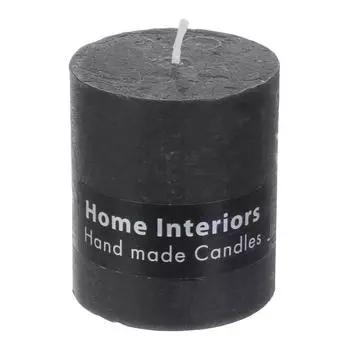 Свеча-столбик «Рустик», 7х8 см, цвет графит