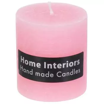 Свеча-столбик «Рустик», 7х8 см, цвет розовый