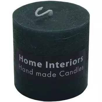 Свеча-столбик «Рустик» 7х8 см цвет тёмно-зелёный