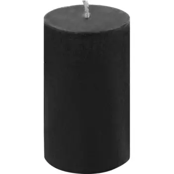 Свеча столбик Рустик графит 11 см