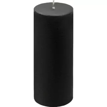 Свеча столбик Рустик графит 16 см