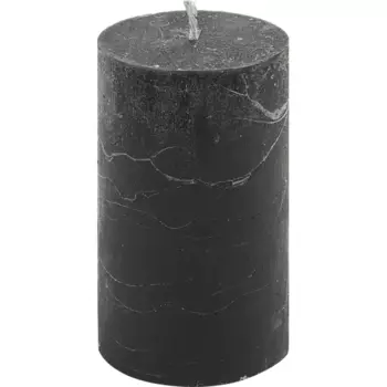Свеча столбик Рустик графитовая 11 см