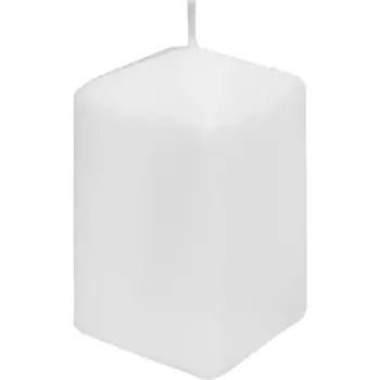 Свеча столбик серая 6x11 см