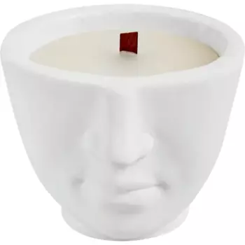 Свеча в гипсе Амфион белая 9 см