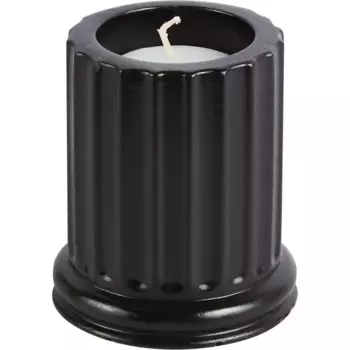 Свеча в гипсе Колонна-1 черная 8 см