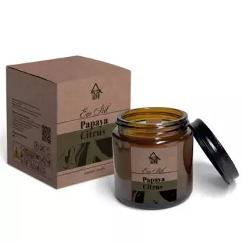 Свеча в стакане ароматизированная Eco Stil Папайя и цитрус