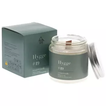 Свеча в стакане ароматизированная Hygge N19 Бобы Тонка и цветы апельсина