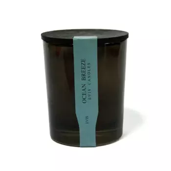 Свеча в стекле Океан черная 9 см