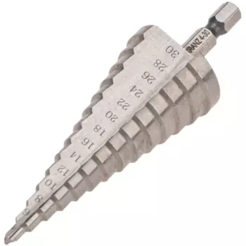 Сверло ступенчатое по металлу Kranz HSS 4-30x98 мм