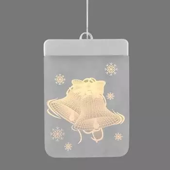 Светильник автономный "Christmas bell" 3D на батарейках