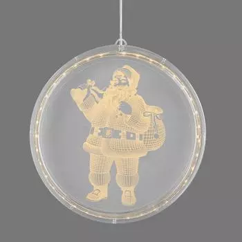 Светильник автономный "Santa 3D round" на батарейках, ø 22 см