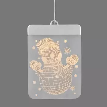 Светильник автономный "Snowman" 3D на батарейках