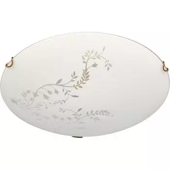 Светильник настенно-потолочный Kusta 2xE27x100 Вт, цвет белый/бронза