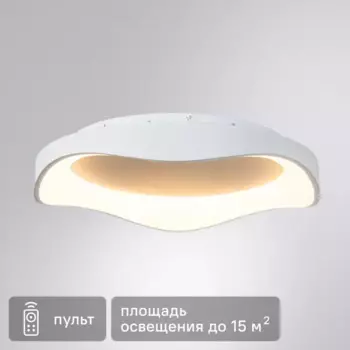 Светильник настенно-потолочный светодиодный Arte Lamp Ankaa 55 Вт 15 м регулируемый белый цвет света цвет белый