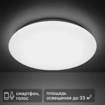 Светильник настенно-потолочный светодиодный Gauss Smart Home, 33 м, регулируемый цвет света, управление со смартфона