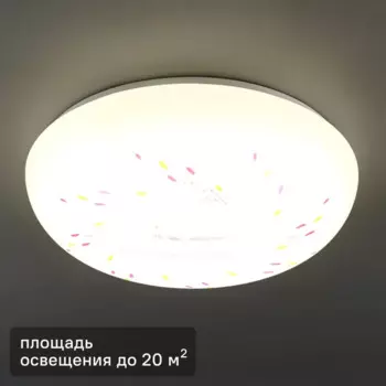 Светильник настенно-потолочный светодиодный Inspire Village 30 Вт 20 м нейтральный белый свет цвет белый