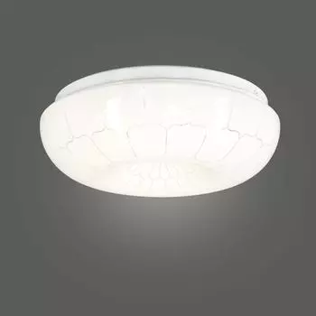 Светильник настенно-потолочный светодиодный Паутина 8 м² белый свет цвет белый/серебристый