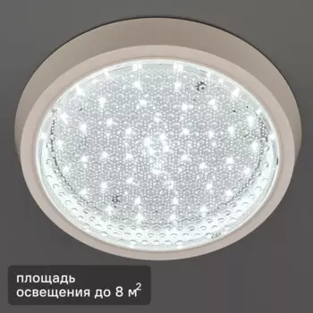 Светильник настенно-потолочный светодиодный Семь огней Лусон 18 Вт 1782 Лм 8 м холодный белый свет цвет белый