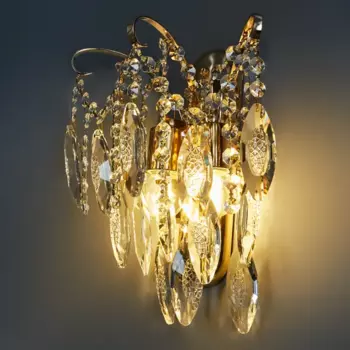 Светильник настенный бра Бриз 2 лампы 60 Вт E27 220 цвет золото